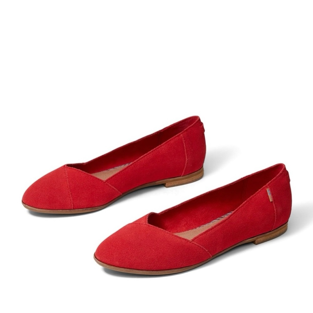 Tom’s Jutti Neat Fit :Red Size:5.5 wide